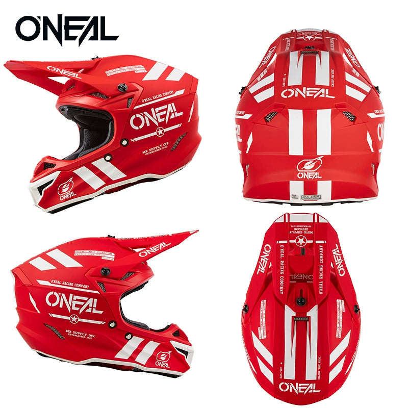 22 AMERICAN ONEAL MOTOCROSS HELMETS O'NEAL HARD HAT RALLY RIDE 5SRS FULL HELMET ALL SEASONS